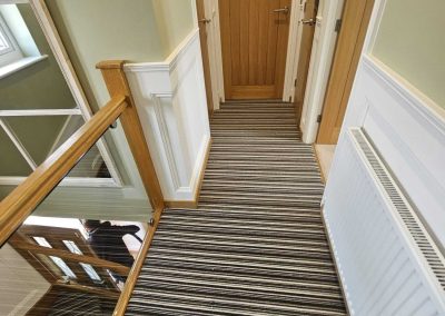 Hugh Mackay - Candy deco stripe Woodland 100% wool