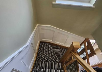 Hugh Mackay - Candy deco stripe Woodland 100% wool