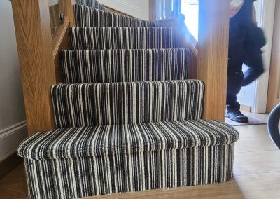 Hugh Mackay - Candy deco stripe Woodland 100% wool